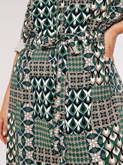 Curve Patchwork Mini Dress