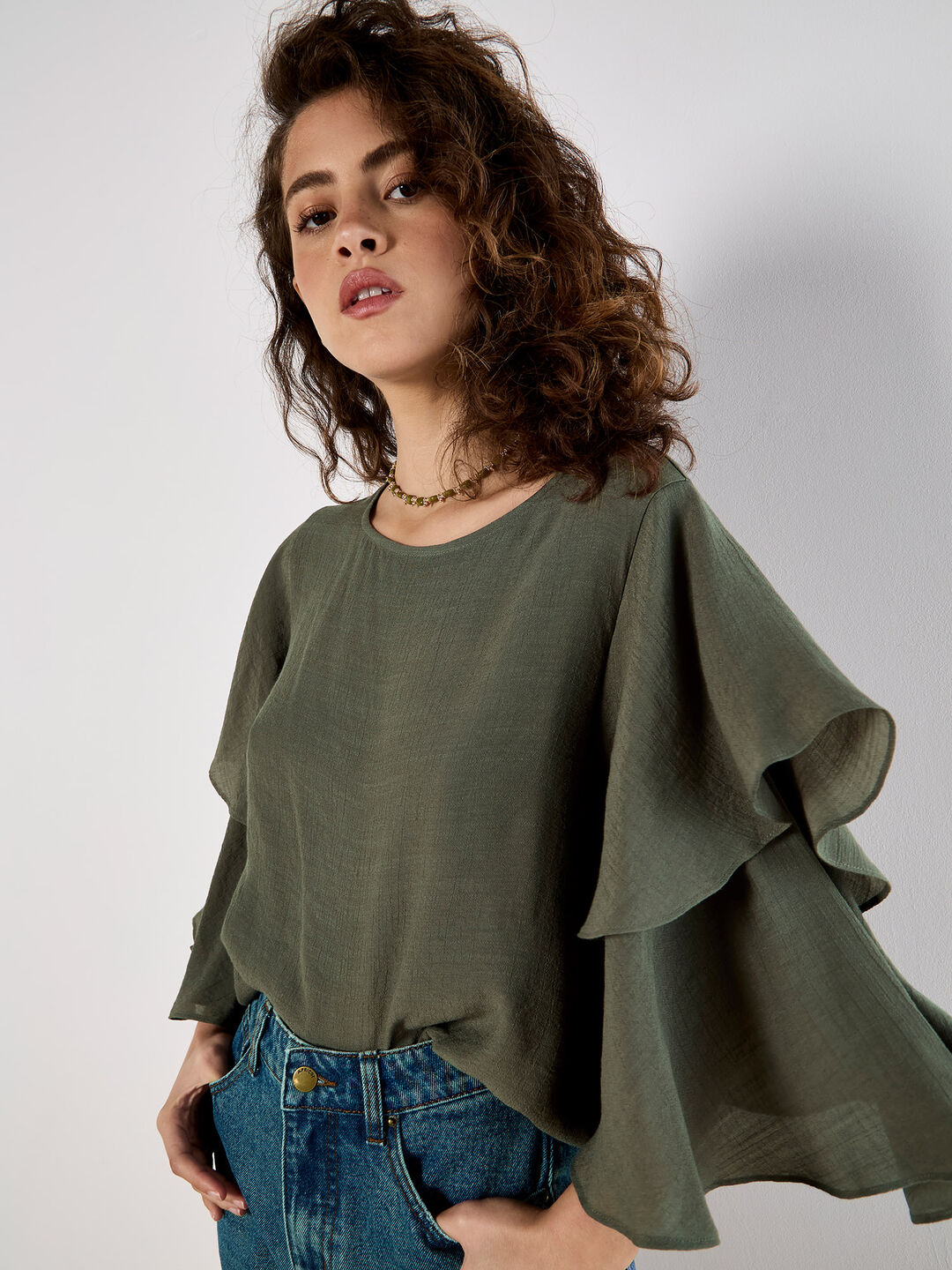 Layered Sleeve Top