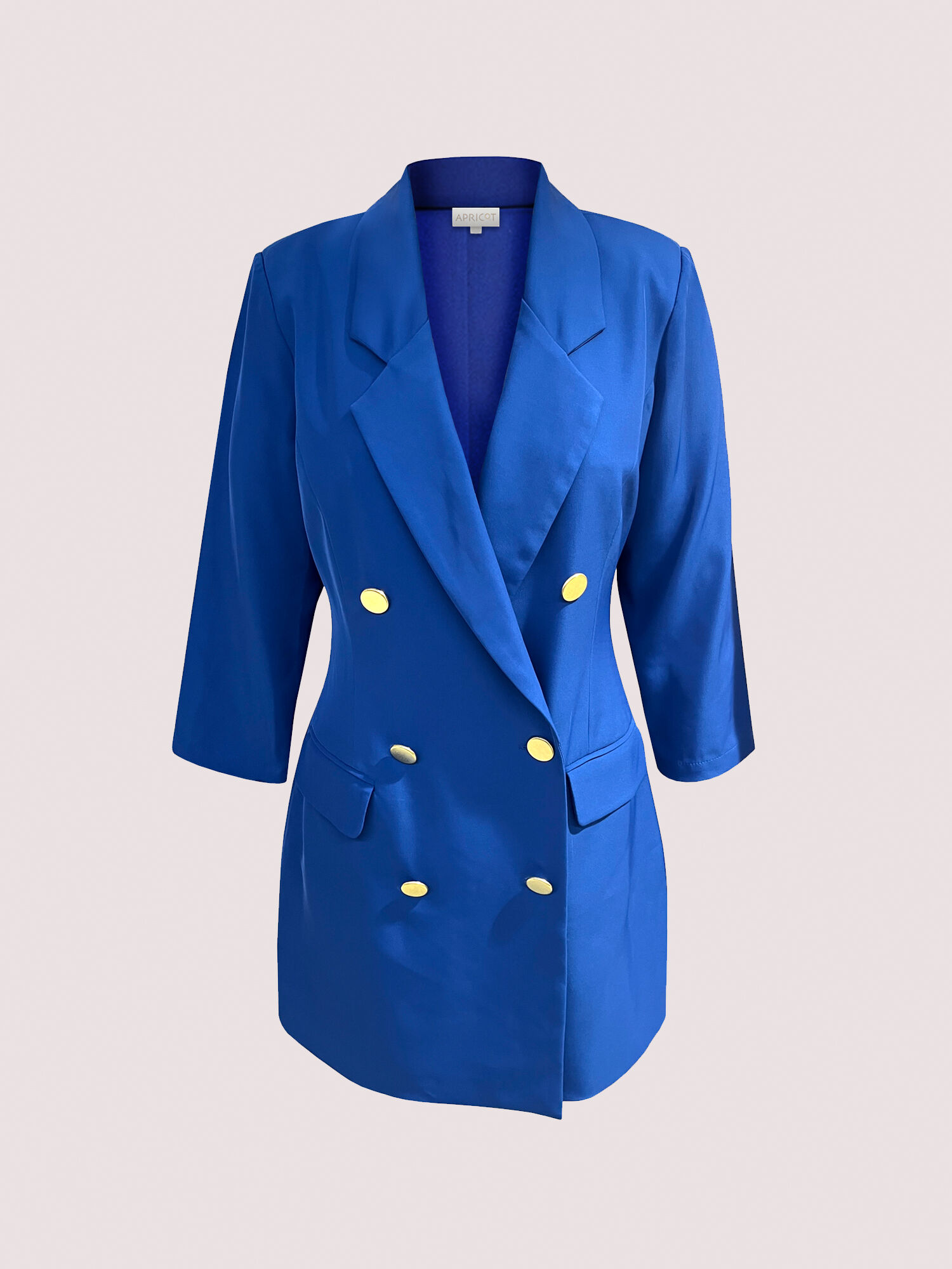 Mini Robe Blazer A Double Boutonnage Vetements Apricot