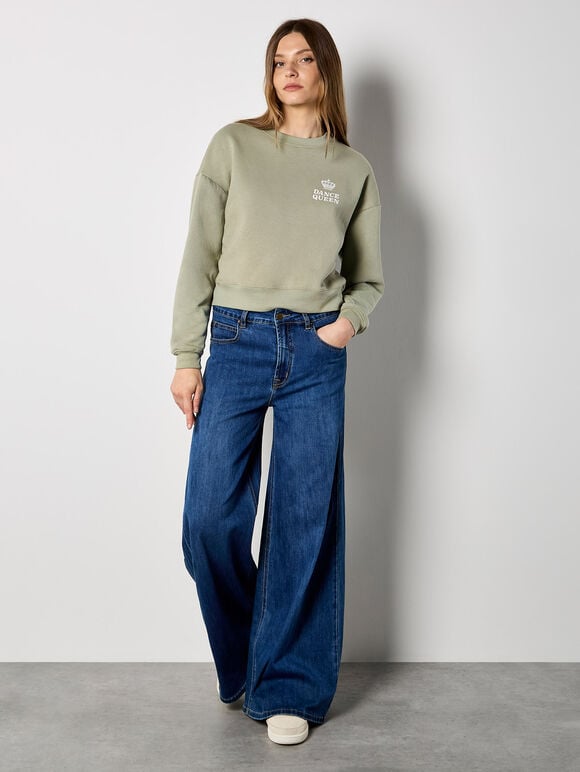 Dancing Queen Sweatshirt, Mint, large