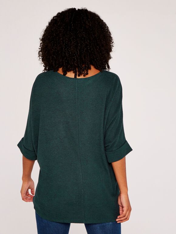 Soft Touch Batwing Top, Green, large