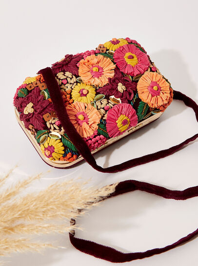 Embroidered Party Clutch Bag