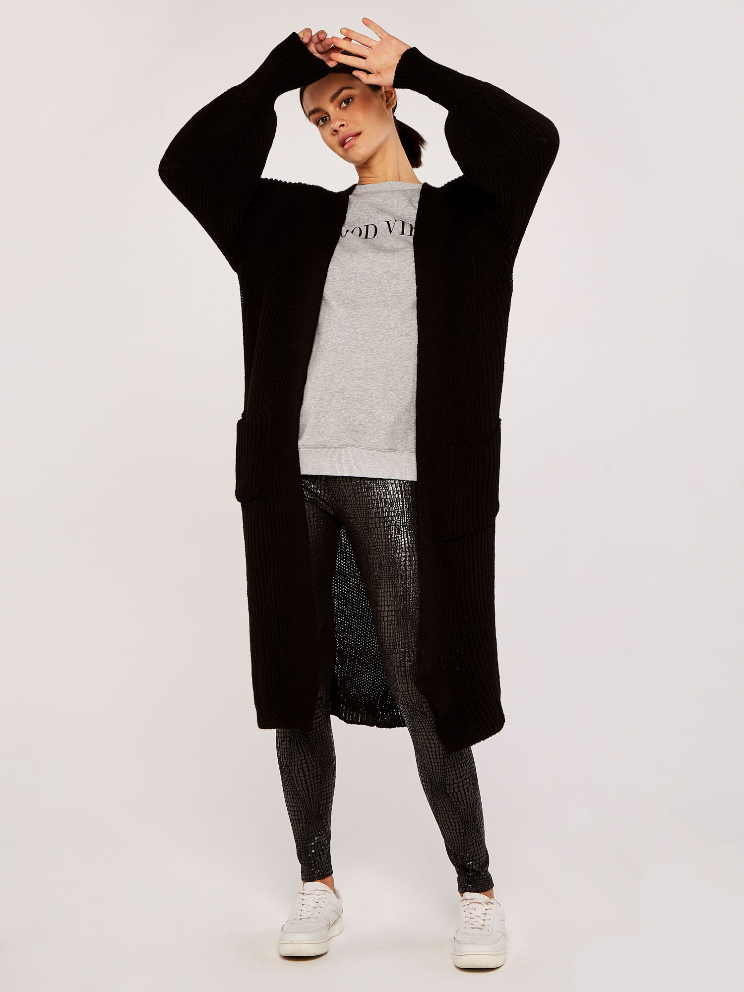 maxi fluffy cardigan