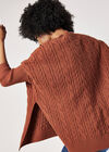 Cable Knit Oversized Jumper, Rust, large