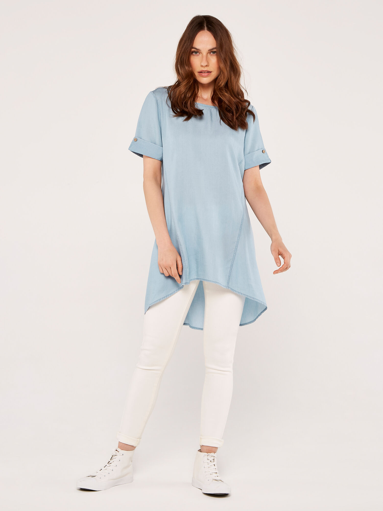Denim sales tencel dress