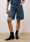 Lune Denim Bermuda Shorts, Blue, large