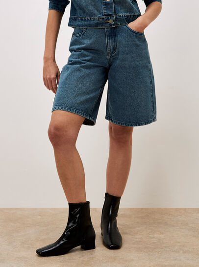 Lune Denim Bermuda Shorts