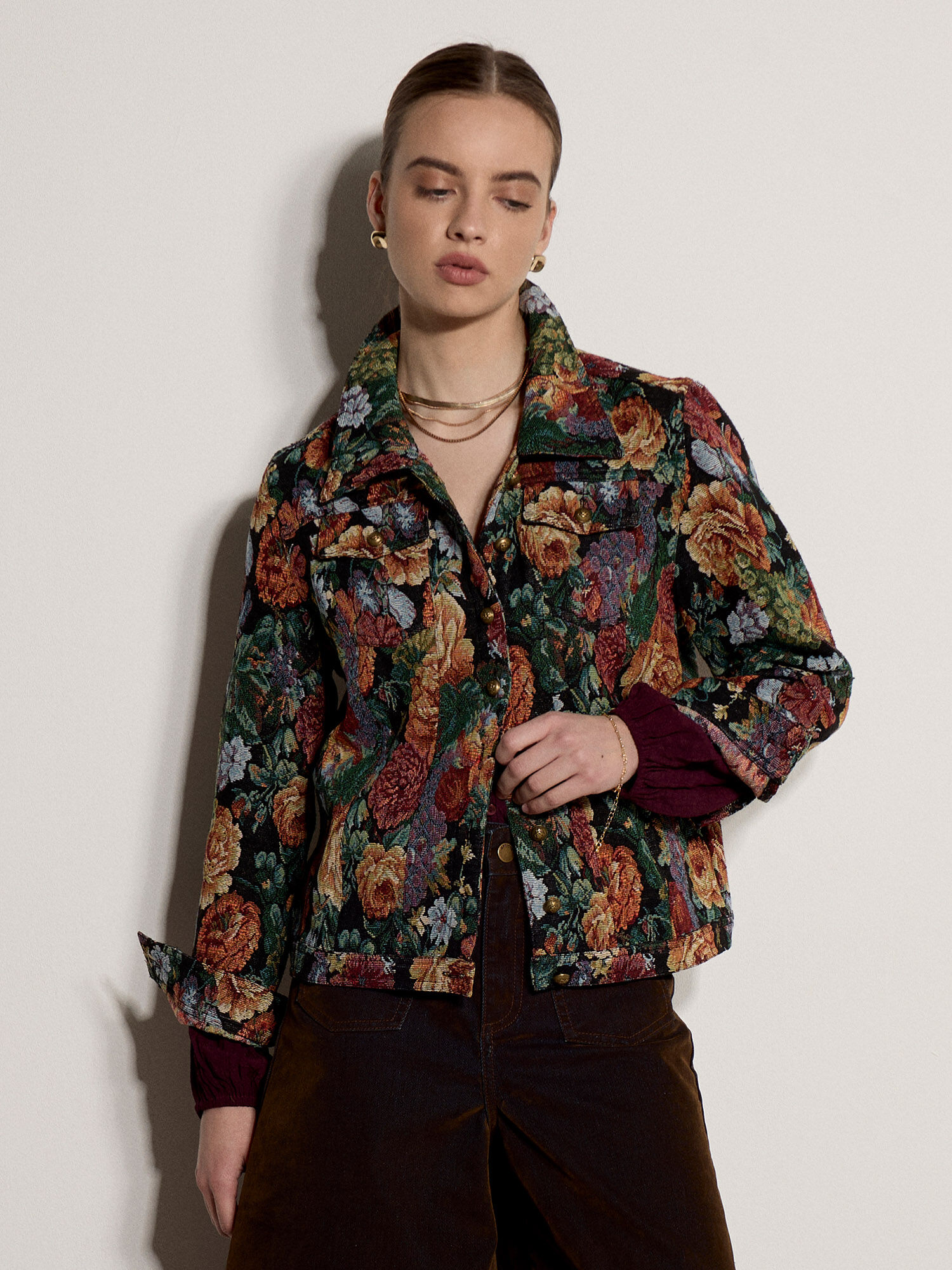 ジャケット・アウター Tostalgic Clothing denim jacket floral 5052603272952_2.jpg?sw=1080&sh