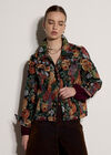 Floral Tapestry Jacket, Black, large