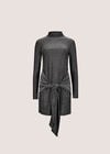 Glitter Mini Dress, Silver, large