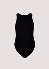 Ribbed Bodysuit, Black, large