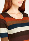 Stripe Long Sleeve Tunic, Green, large