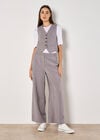 Tailored Pinstripe Waistcoat, Grey, large