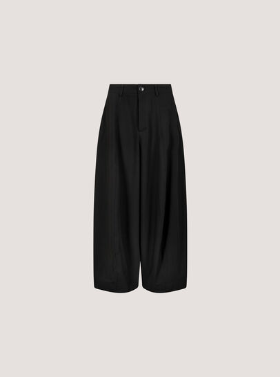 Oversized Wide-Leg Barrel Trousers