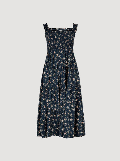 Orchid Smock Midi Dress