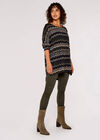 Chevron Side Zip Top, Khaki, large