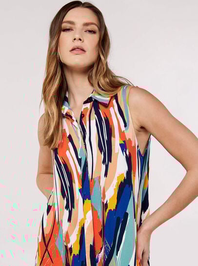 High-Low Shirt Mini Dress