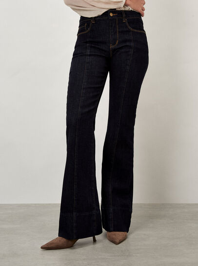 Lisa Seam Detail Flare Jeans