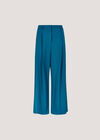 Soft Tailored Wide Leg Trousers, Teal, large