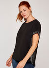 Diamond Sequin Top, Black, large