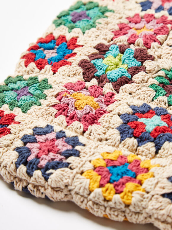 White Crochet Bag, Assorted, large