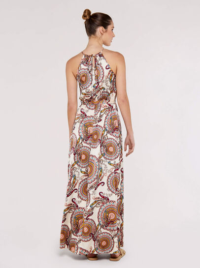 Paisley Halter Neck Maxi Dress