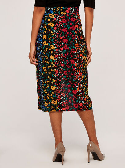 Floral Wrap Skirt