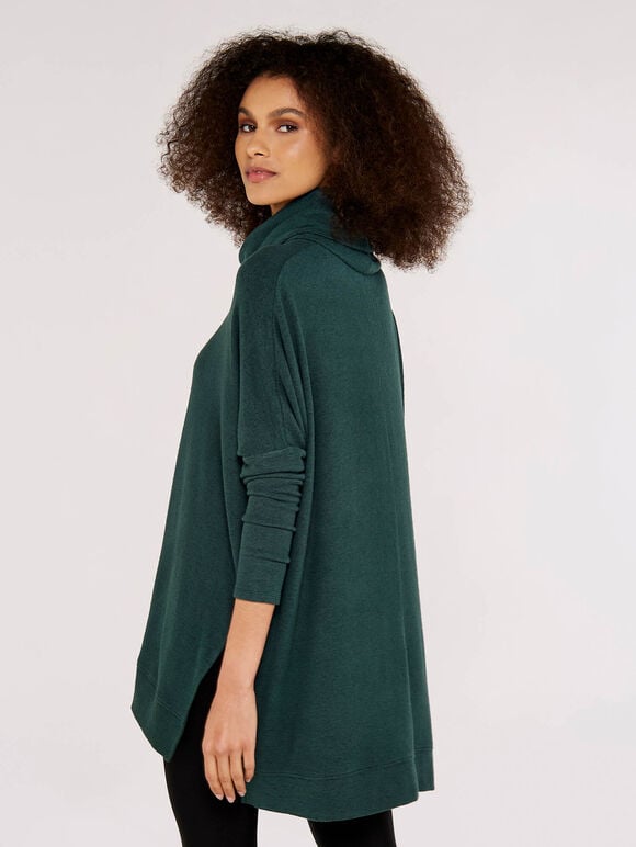 Soft Touch Heavy Jumper, Green, large