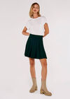 Pleated Knit Rara Skirt, Green, large