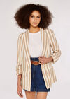 Stripe Blazer, Stone, large