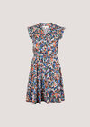 Ditsy Floral Ruffle Mini Dress, , large