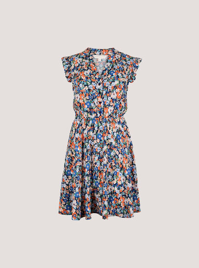 Ditsy Floral Ruffle Mini Dress