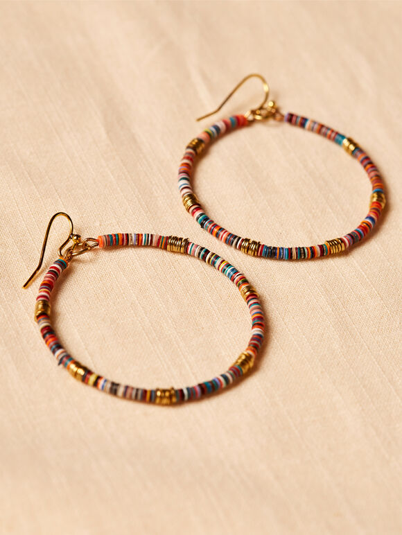  Hoop Earrings, Assorted, large