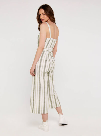 Cami Stripe Tie Jumpsuit