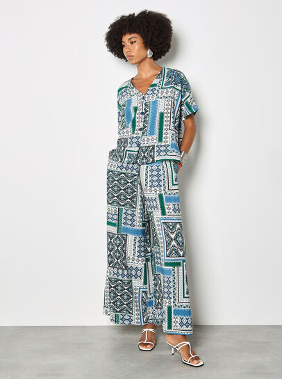 Folk Patchwork Blouse