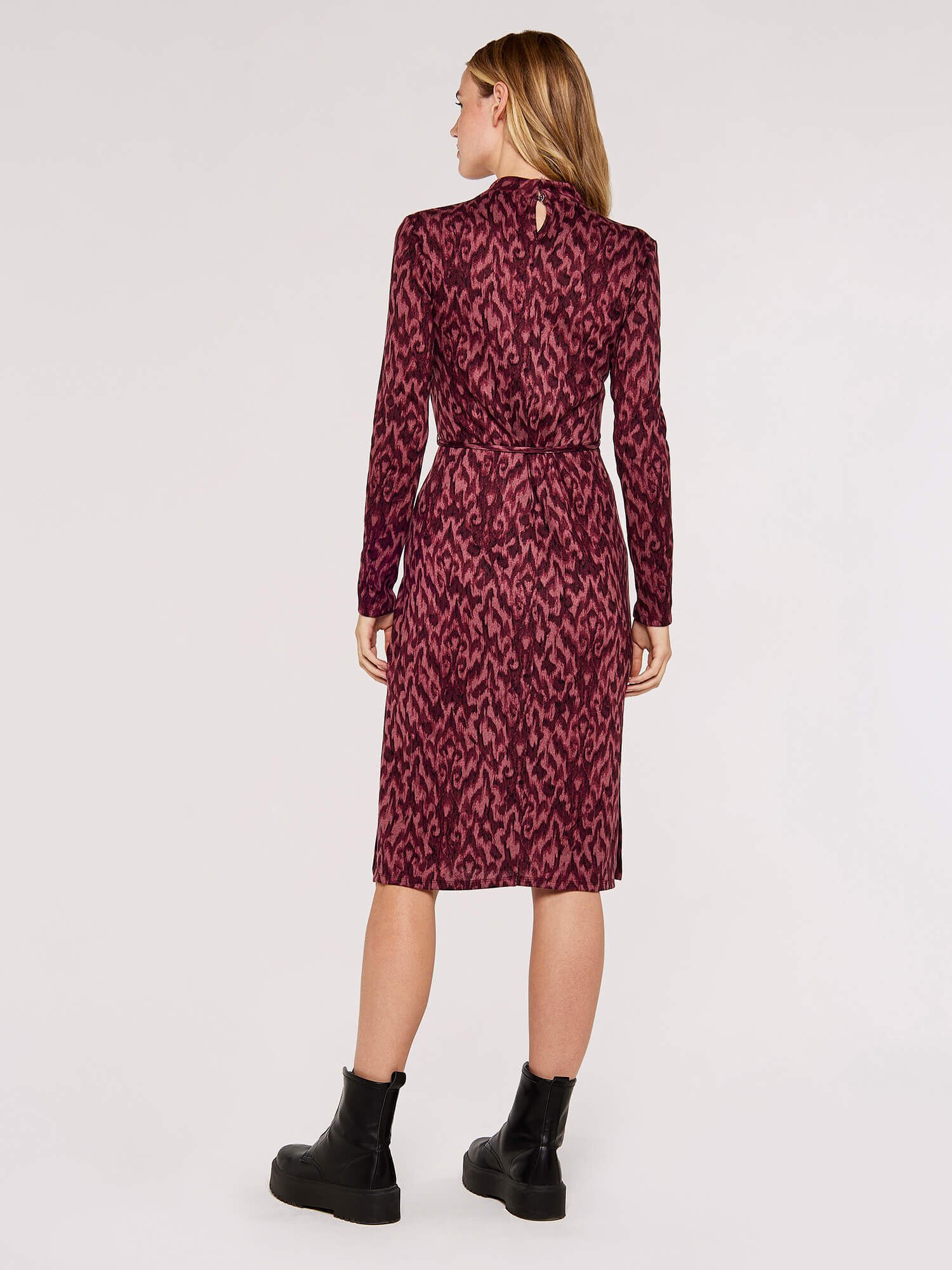Side split discount midi dress