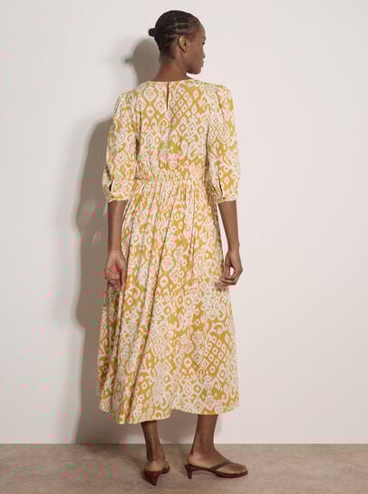 Tapestry Ikat Midi Dress