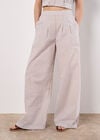 Stripe Wide Leg Trousers, Stone, large