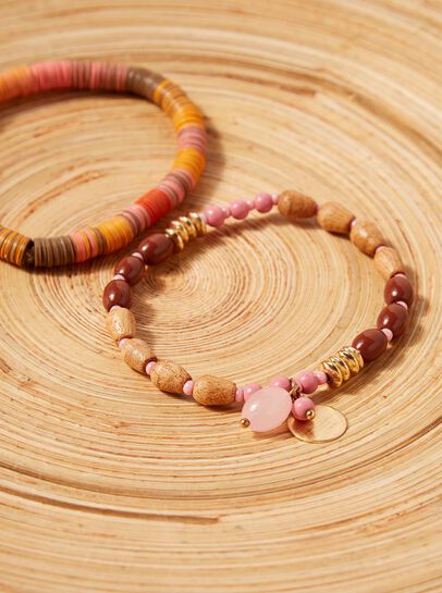 Chip and Wood Bracelet