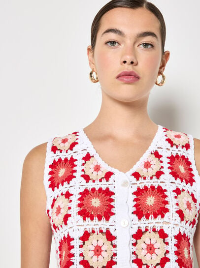 Crochet Squares Vest Top