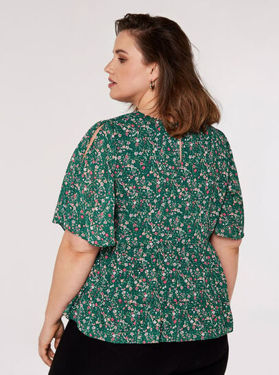 Curve Ditsy Floral Top