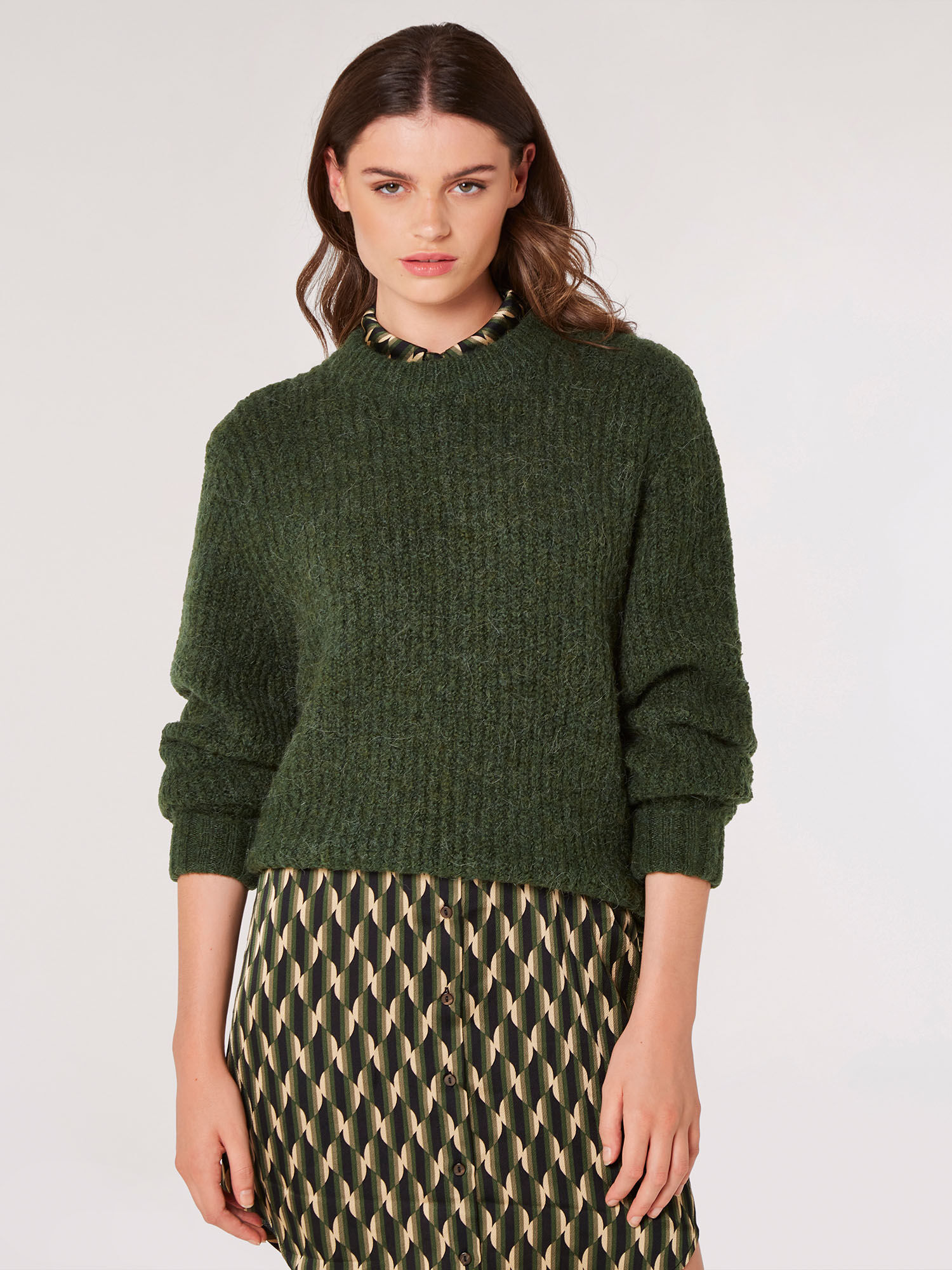 Chunky Knit Boxy Jumper | Apricot Clothing