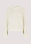 Aran Cable Knit Jumper , Cream, large