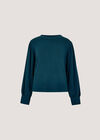 Soft Oversized Batwing Jumper, Teal, large