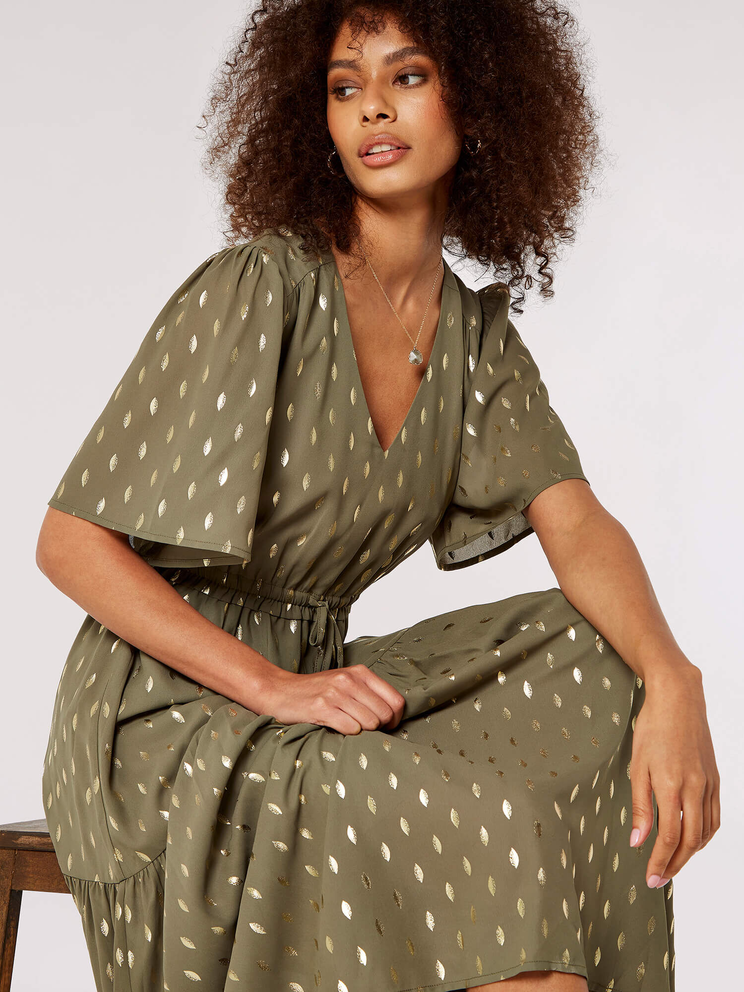 Faithfull the brand leila wrap dress on sale