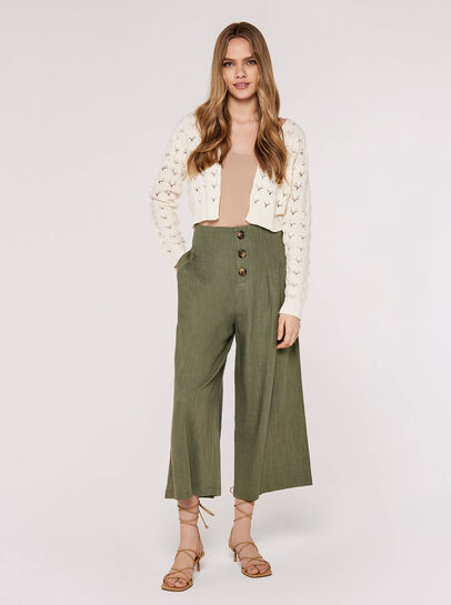 Pointelle Cropped Shrug