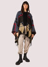 Geometric Knit Blanket Scarf, Assorted, large