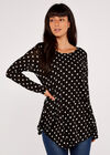 Polkadot Top, Black, large