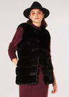 Soft Touch Faux Fur Gilet, Black, large