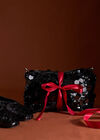 Sequinned Shoulder Bag, Black, large